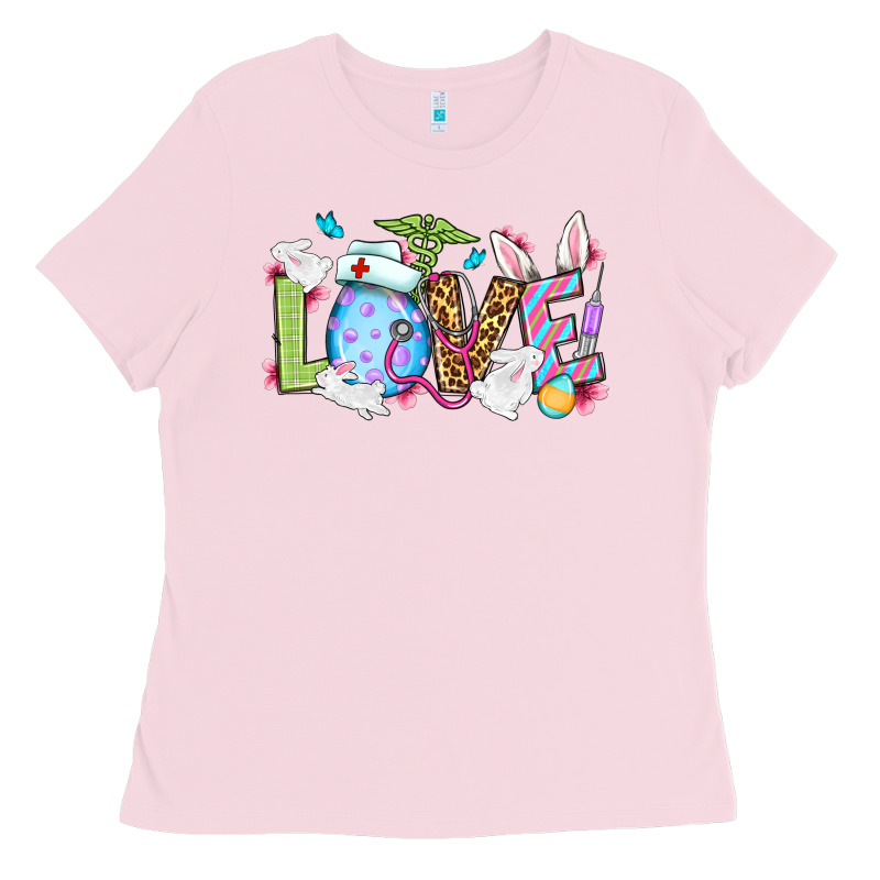 Easter Day Love Nurse Ladies Tee by OliviaCreatesArt | Teevron