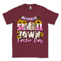 Burgundy Small town Easter Day Classic Tee - CowGirlArtShop