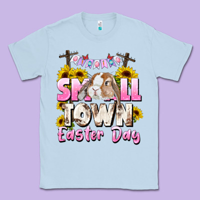 Small Town Easter Day Classic Tee Designed By Cowgirlartshop