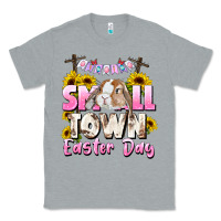 Heather Grey Small town Easter Day Classic Tee - CowGirlArtShop