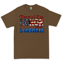 Cacao Memorial day honor and remember 4th of july Premium Tee - CowGirlArtShop