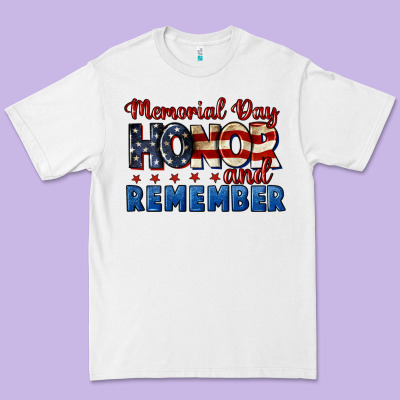 Memorial Day Honor And Remember 4th Of July Premium Tee Designed By Cowgirlartshop