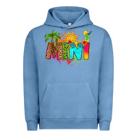 Pigment Pebble Blue summer mini Urban Hoodie - RanaPortraitStore