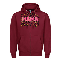 Burgundy mama Zipper Hoodie - JahusDesignShop