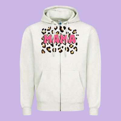 Mama Zipper Hoodie Designed By Jahusdesignshop