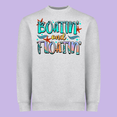 Boatin' And Floatin' Heavyweight Sweatshirt Designed By Jahusdesignshop