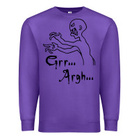 Purple grr argh Premium Sweatshirt - baoMotion