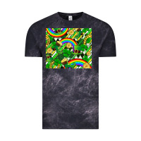 Cloud Black St. Patrick's Day Vintage Tee - FaDigitalArtStudio