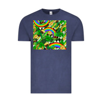 Vintage Denim St. Patrick's Day Vintage Tee - FaDigitalArtStudio