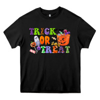 Black trick or treat Heavy Core Tee - CowGirlArtShop