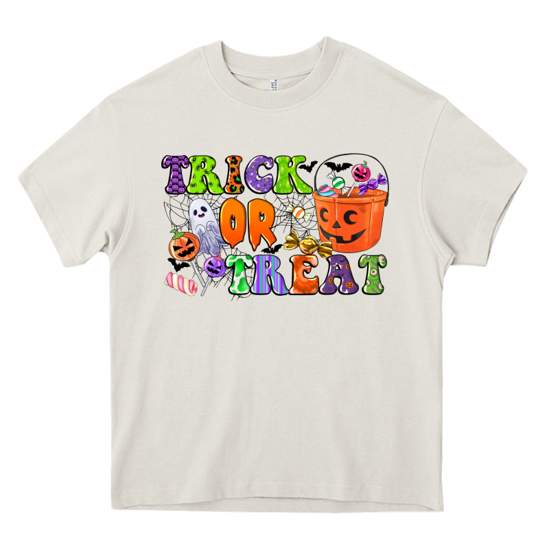 Trick Or Treat Heavy Core Tee by CowGirlArtShop | Teevron