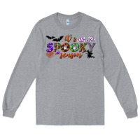 Heather Grey it's spooky season Long Sleeve Tee - BundleAndBundleShop