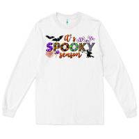 White it's spooky season Long Sleeve Tee - BundleAndBundleShop
