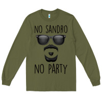 Army Green No Sandro No Party Long Sleeve Tee - Bettercallsaul