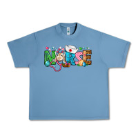 Pebble Blue Easter Nurse Urban Heavy Tee - BundleAndBundleShop