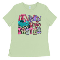 Matcha Easter Day Rollin into Easter toddler car Ladies Tee - OliviaCreatesArt