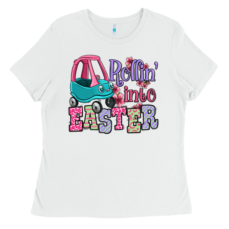 Easter Day Rollin Into Easter Toddler Car Ladies Tee by OliviaCreatesArt | Teevron