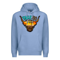 Colony Blue take no bull Premium Hoodie - RacoonDesign