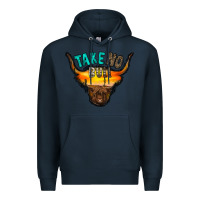 Navy take no bull Premium Hoodie - RacoonDesign