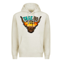 Oatmeal Heather take no bull Premium Hoodie - RacoonDesign