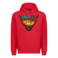 Red take no bull Premium Hoodie - RacoonDesign