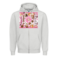 Dove Grey cafecito y chisme Zipper Hoodie - JahusDesignShop