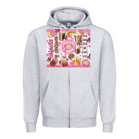 Heather Grey cafecito y chisme Zipper Hoodie - JahusDesignShop