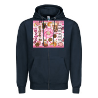 Navy cafecito y chisme Zipper Hoodie - JahusDesignShop