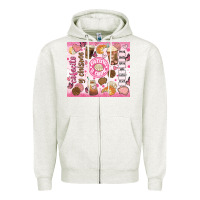 Oatmeal Heather cafecito y chisme Zipper Hoodie - JahusDesignShop