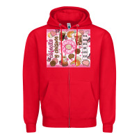 Red cafecito y chisme Zipper Hoodie - JahusDesignShop