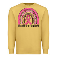 Antique Gold in october we wear pink rainbow Premium Sweatshirt - JahusDesignShop