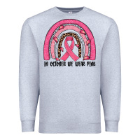Heather Grey in october we wear pink rainbow Premium Sweatshirt - JahusDesignShop