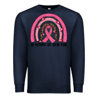 Navy in october we wear pink rainbow Premium Sweatshirt - JahusDesignShop