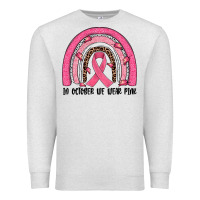 Oatmeal Heather in october we wear pink rainbow Premium Sweatshirt - JahusDesignShop