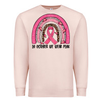 Pale Pink in october we wear pink rainbow Premium Sweatshirt - JahusDesignShop