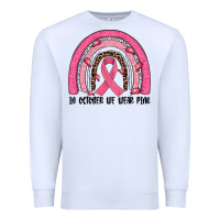 White in october we wear pink rainbow Premium Sweatshirt - JahusDesignShop