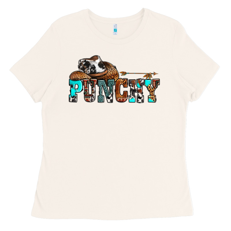 Western Cowboy Hat Punchy Ladies Tee by OliviaCreatesArt | Teevron