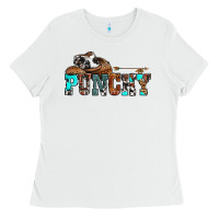 White western cowboy hat punchy Ladies Tee - OliviaCreatesArt