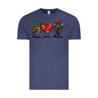 Vintage Denim peace love bison Vintage Tee - RanaPortraitStore