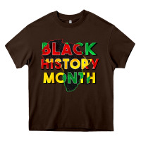 Chocolate Brown black history month Heavy Core Tee - CowGirlArtShop