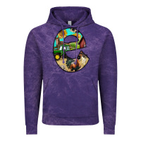 Cloud Purple farm life alphabet lowercase letters e Vintage Hoodie - BundleAndBundleShop