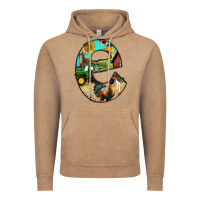 Vintage Coffee farm life alphabet lowercase letters e Vintage Hoodie - BundleAndBundleShop