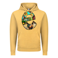 Vintage Mustard farm life alphabet lowercase letters e Vintage Hoodie - BundleAndBundleShop