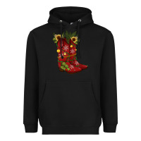Black Christmas boots Heavyweight Hoodie - JahusDesignShop