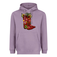 Lavender Christmas boots Heavyweight Hoodie - JahusDesignShop