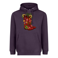 Plum Christmas boots Heavyweight Hoodie - JahusDesignShop