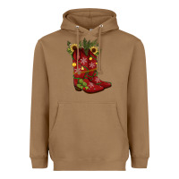 Toasted Coconut Christmas boots Heavyweight Hoodie - JahusDesignShop