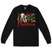 Black love christmas holstein heifer Long Sleeve Tee - FaDigitalArtStudio