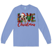 Colony Blue love christmas holstein heifer Long Sleeve Tee - FaDigitalArtStudio