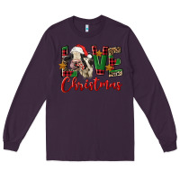 Plum love christmas holstein heifer Long Sleeve Tee - FaDigitalArtStudio